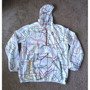 Puma Jacket Men's XL Zip Pockets White Long Sleeve